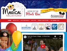 Tablet Screenshot of magical-vacations.com